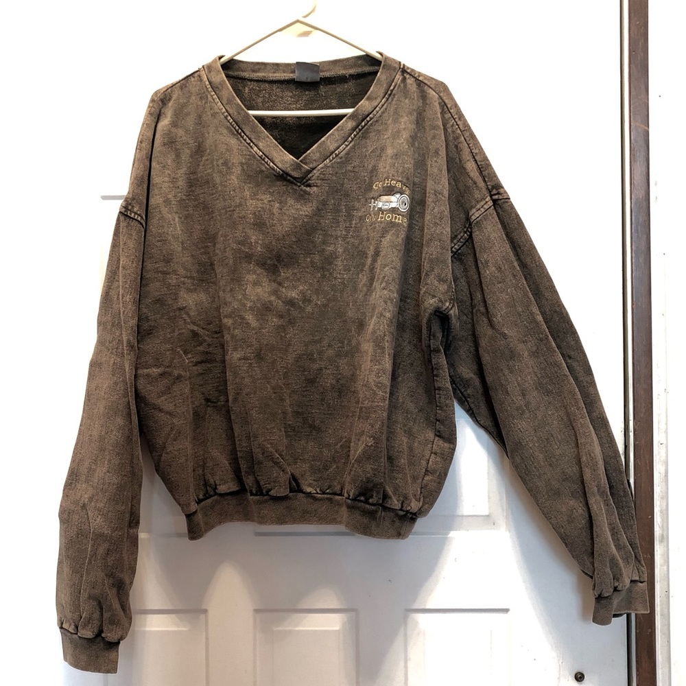 Cedar Creek distressed-look sweatshirt Lg